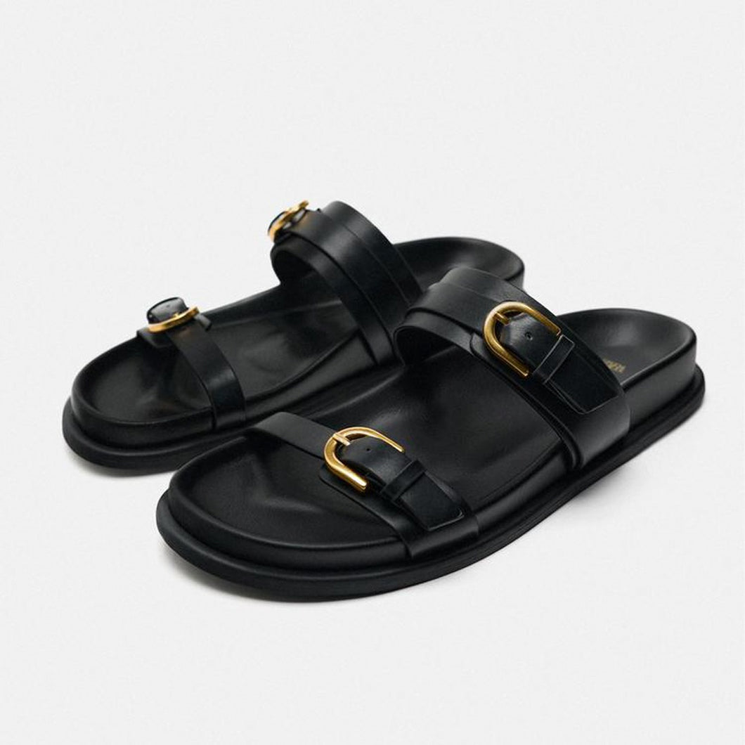 SANDALIAS NEGRAS  ZARA